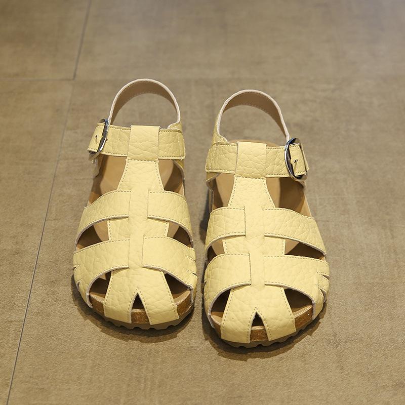 Pig cage new thick-soled super fire with skirt versatile 2025 child summer women's shoes bag head sandals women's Roman shoes beach