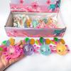 Glitter Powder Fish Squeeze Toy Stress Anxiety Relief Slow Rising Simulation Fish Sensory Toy Soft TPR Calming Animal Fidget Toy