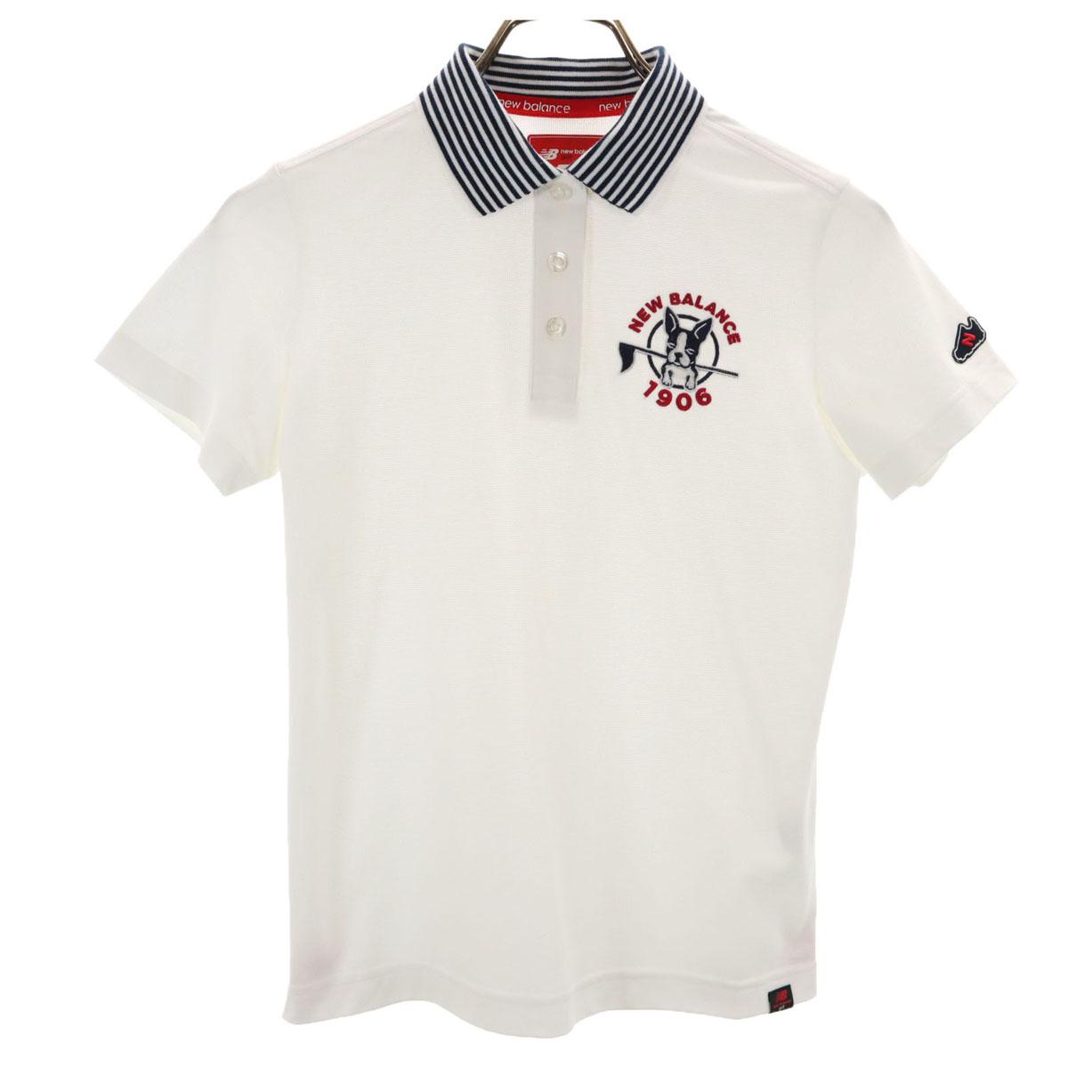 

NEW BALANCE гольф Футболка поло с коротким рукавом белая Женская Б/У