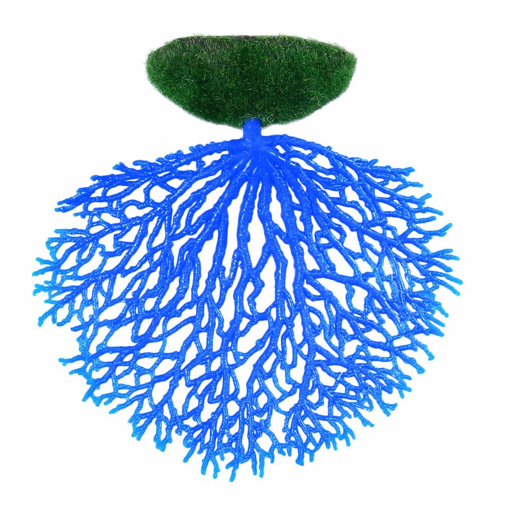 Corail Artificiel Réaliste Flexible Doux Faux Ornement Corail Aquarium Décoration Bac à Poissons Adhésion pour Nitrifiants