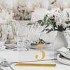 Luxury 3D Acrylic Wedding Table Number Cards - Elegant Arch Design for Banquet Seating