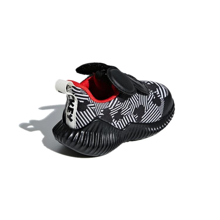 New Adidas Fortarun Mickey Ac I Breathable And Wear resistant Low Top Toddler Shoes Black White Infant And Toddler D96916