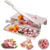 Manual Bone Meat Slicer, Stainless Steel Cutter Machine with 110Inch, Rib Fish Chicken Beef Cutting Machine for Home Cooking and Commercial