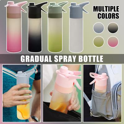Gradual Fog Surface Water Cup, High Color Spray Sports Water Cup, Men's And Women's Water Spray Plastic Cups, Gift Cups