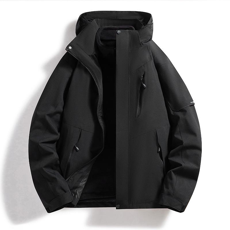 Unisex 3-in-1 Detachable Waterproof Fleece Mountain Jacket