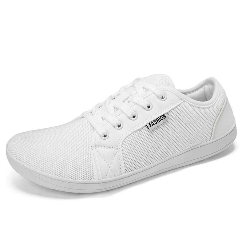 

MAEDEF Обувь Мужская Широкая Обувь Босиком для Мужчин Женская Беговая Спортивная Обувь Мужские Повседневные Кроссовки Тренировочная Мужская Вулканизированная Обувь 47 белый