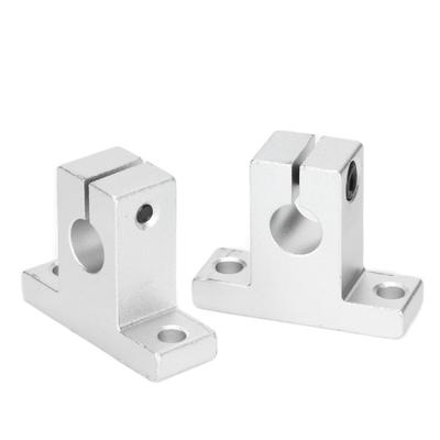 2 stücke Linear Motion Welle Lager 10mm Aluminium Legierung Stange Schiene Guide Unterstützt für Linear Orbital