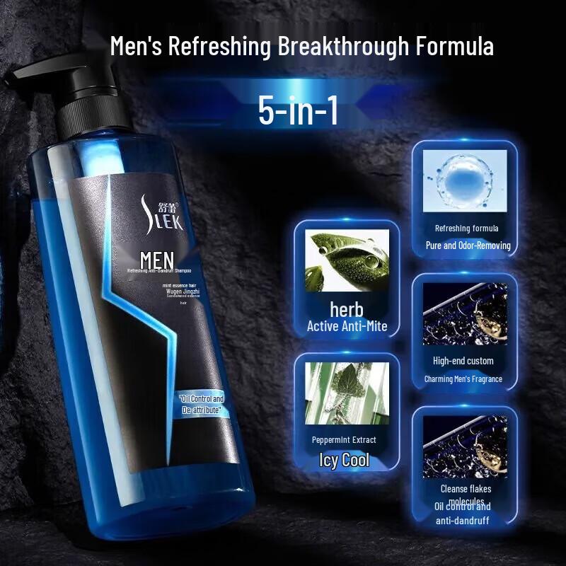 SLEK Men's Refreshing Scented Shower Gel