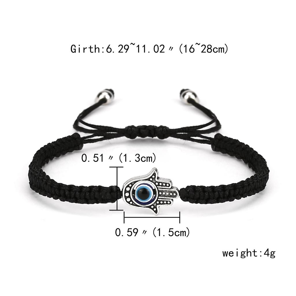 Turkish Blue Evil Eye Handmade Braided Red Black Rope Bracelet For Women Men Lucky Friendship Jewelry Adjustable Couple Bracelet
