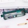 Retro Transparent Mesh Pencil Case - Large Capacity, Multi-functional Mini Storage Bag