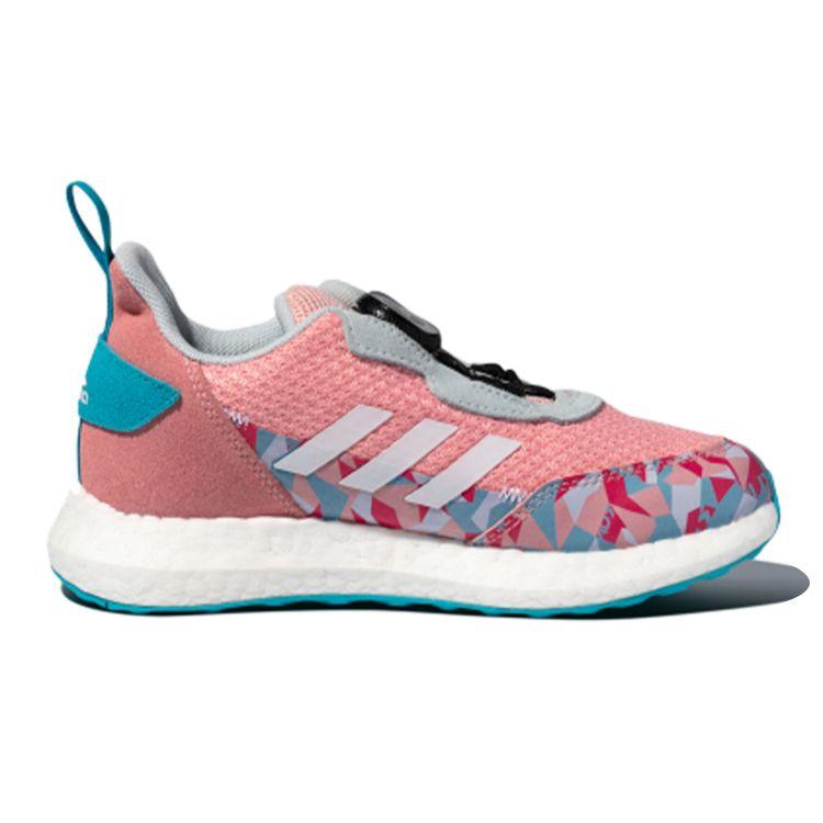 Adidas Lux Boa Breathable Low Top Kids Running Shoes Kids Running Shoes Pink FX2274