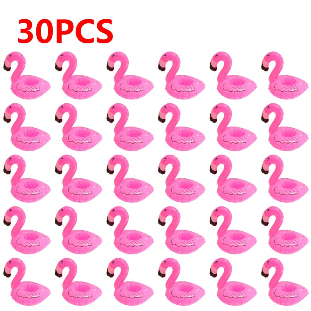 1-50PCS Inflatable Cup Holder Flamingo Drink Holder Swimming Pool Float Bathing Pool Toy Party Decoration Bar Coasters Pool Acce