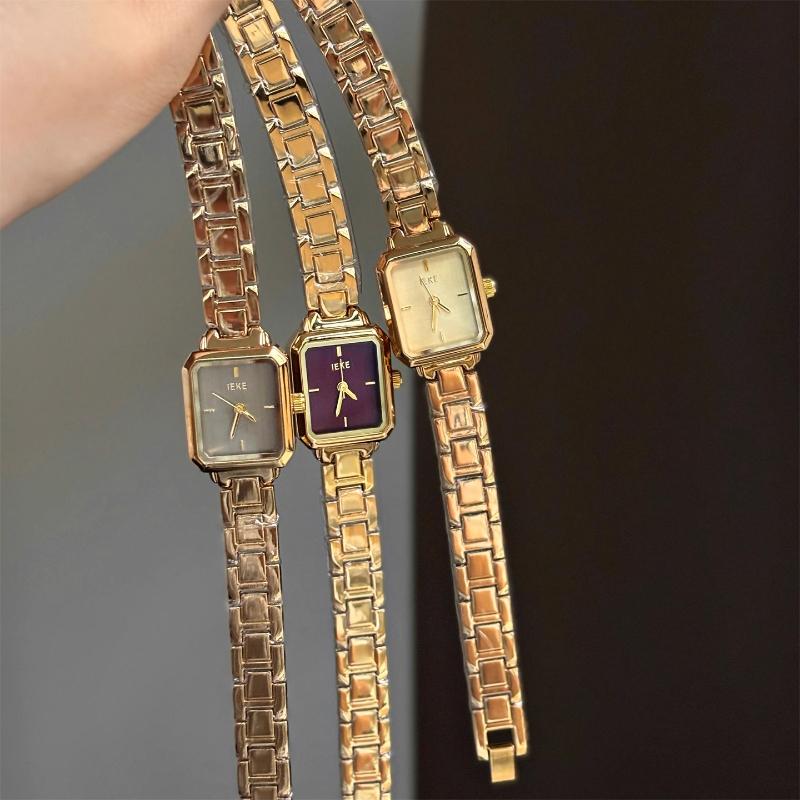 Retro Style Premium Gray Square Bracelet Watch Femininity Simple Niche Temperament Women's Workplace Watch