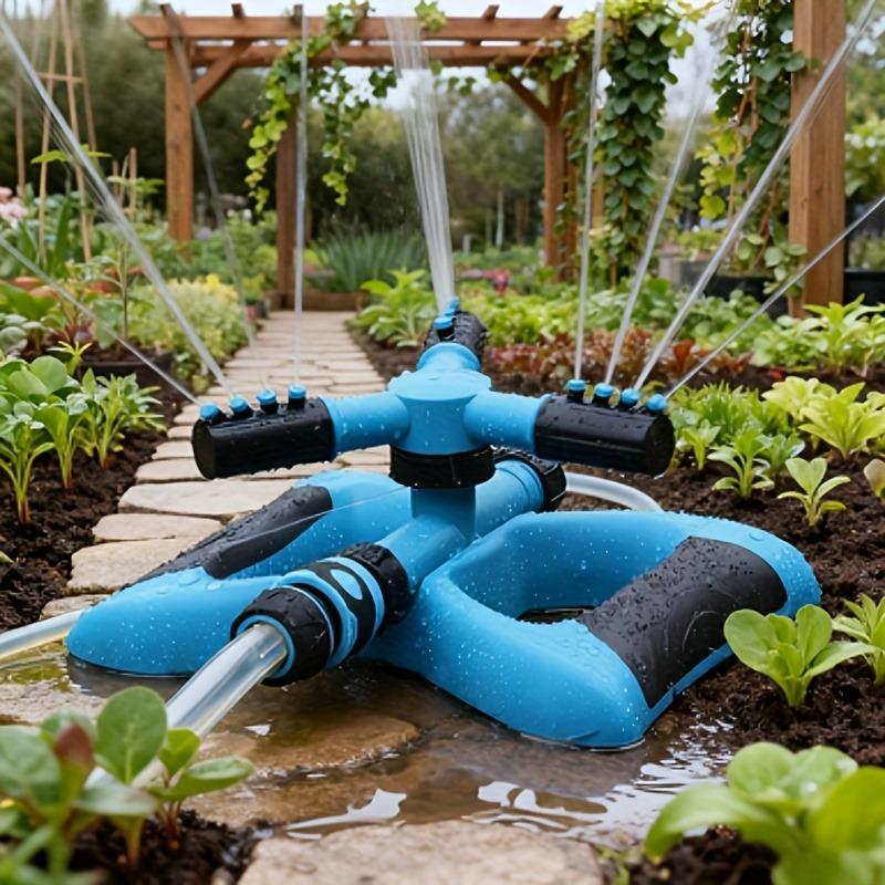 Aspersor Giratorio Automático Multifuncional Con Conector de Grifo Estándar Para Céspedes Flores Verduras Accesorios de Jardinería