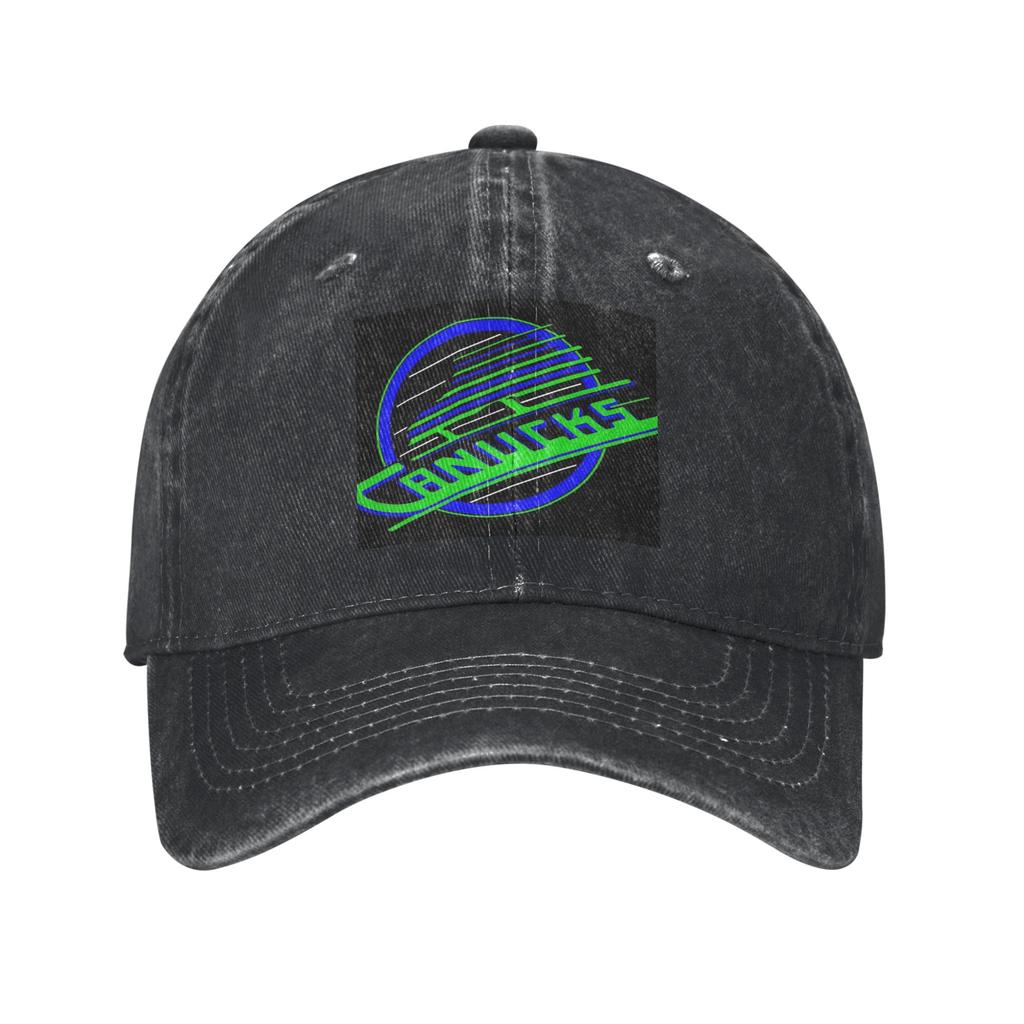 Vancouver Hockey Canucks Baseball Caps Denim Fabric Hats Adjustable Casquette Streetwear Baseball Cowboy Hat for Unisex