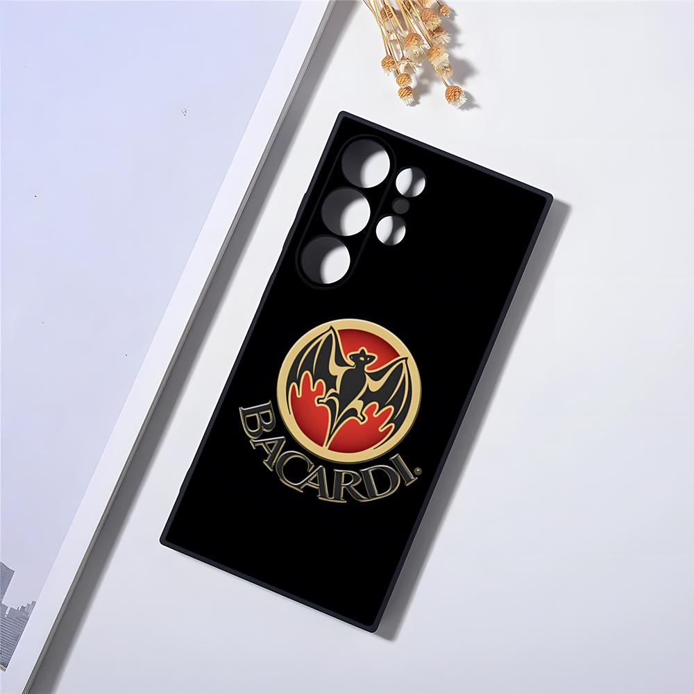 

Bacardi Rum Vampire Bat Phone Case for Samsung S24 Ultra S23 Fe S22 S20 S21 Plus Galaxy A54 A34 A24 A53 Note 20 Cover samsung s20