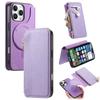 CASENEO For iPhone 16 Pro Case Cross Texture Leather Detachable Magnetic Phone Cover