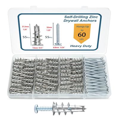 110-Piece Zinc Alloy Spiral Expansion Tube for Gypsum Board
