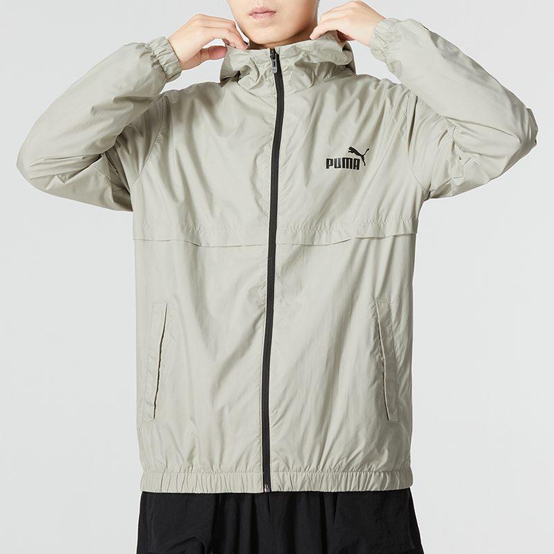 PUMA Jackets Men's Slate Gray Hooded Moderate Other 849462-68