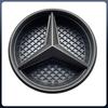 Autoaufkleber Für Mercedes Benz Silber Und Schwarz OE Stil Frontgrill Stern Emblem Chrom Logo Plakette Passend Für Mercedes Benz E200 E25