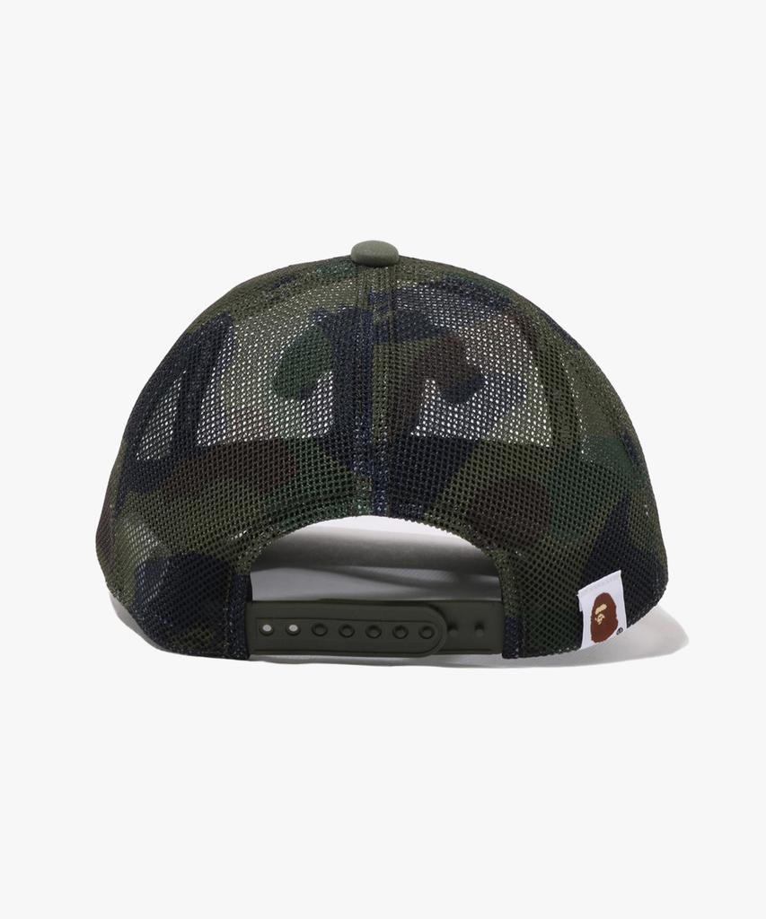 Beipeu First Camo College Embroidery Patched Mesh Cap Green