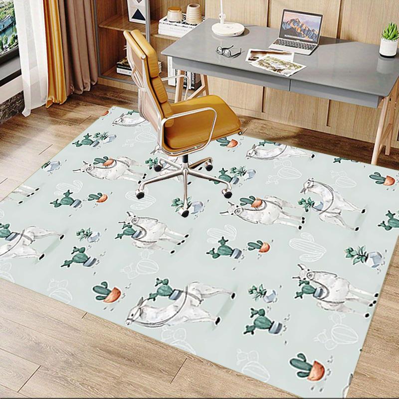 1PC Llama Cactus Extra Large Non Slip Floor carpet, Office, family, Studio   Large Area Rug Indoor Rugs, Bold Statement Piece