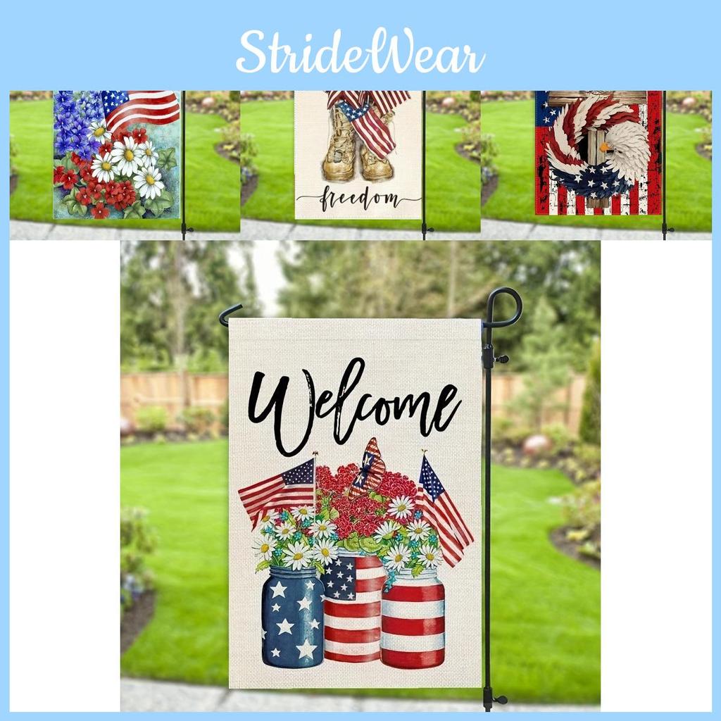 High-quality Polyester Garden Flag Perfect For Memorial Day And Independence Day Celebrations