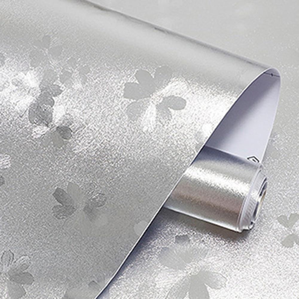 Kitchen Aluminum Foil Wallpaper Waterproof Oil-Proof Foil Wall Sticker