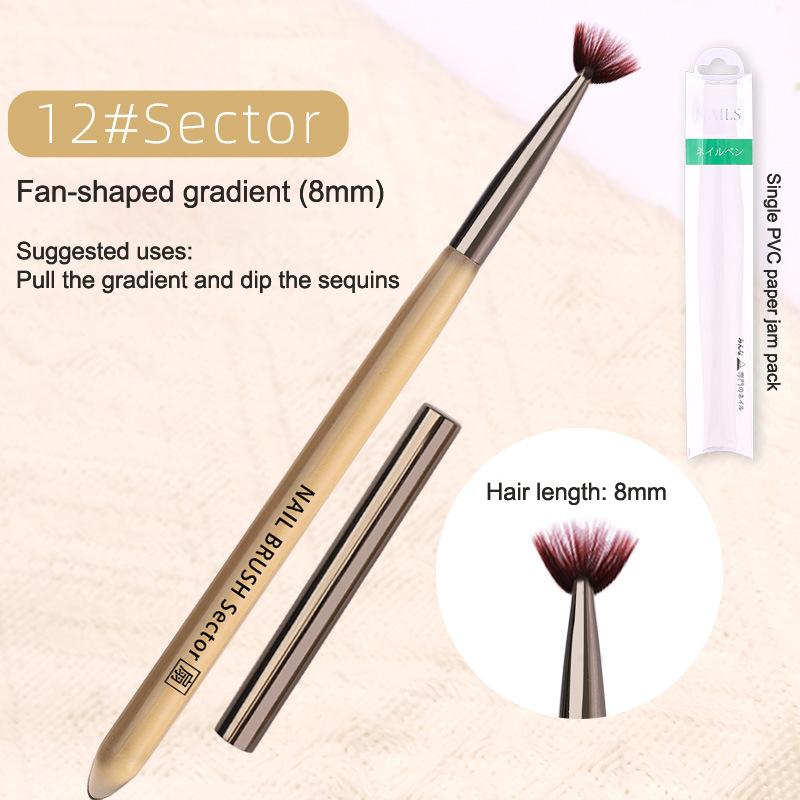UV Gel Nail Art Brush Acrylic Drawing Painting French Line/Flower Pen Nails Tip Gradient Build Light Therapy Manicure Brush