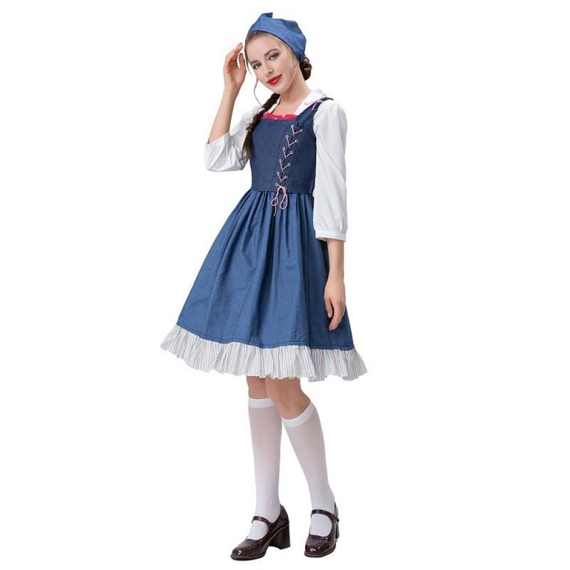 Enchanting Belle Princess Cosplay Costume For Theme Parties And Halloween Events