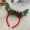 Dress Up Elk Hair Band Christmas Decoration Antlers Headband Female Hair Hoop Christmas Headband