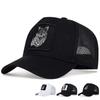 2025 New Embroidered Wolf Men's Fashion Casual Cap Women's Outdoor Breathable Sunshade Net Hat Summer Baseball Cap Breathable
