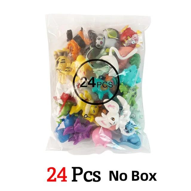 

2025 In Stock 24Pcs Set Pokemon Figure Christmas Halloween Advent Calendar yellow Gift box Pikachu Anime Action Model Kids Toy
