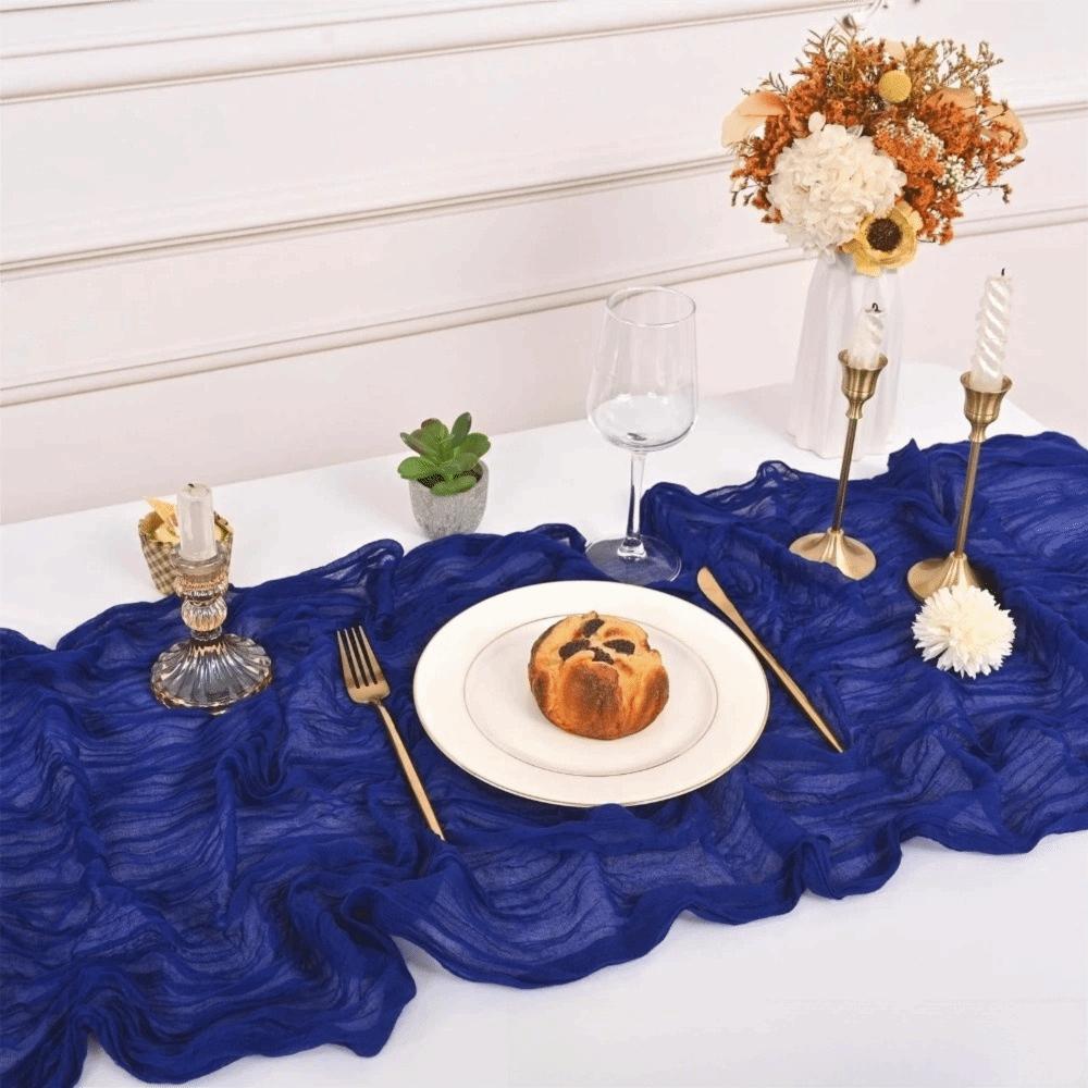 Elegant Crepe Table Runners Soft Table Cover Table Covering Table Flag  Home Decor