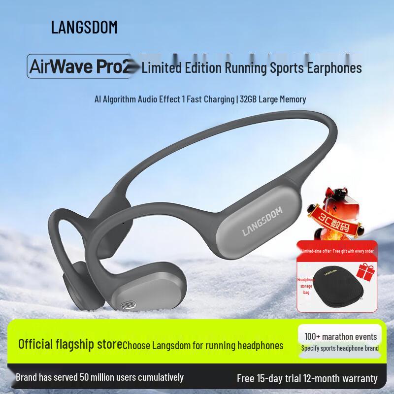 Lansdon AirWave Pro 2 Open-Ear Wireless Headphones