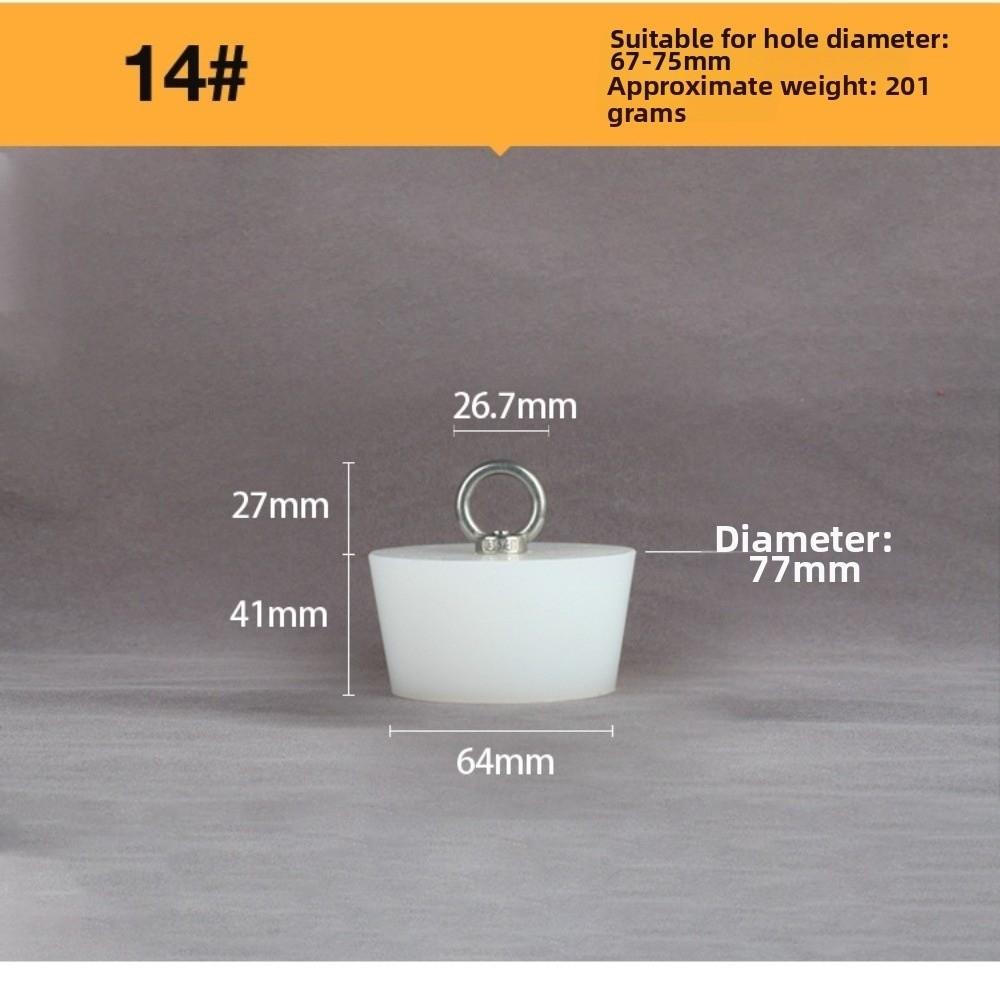 with Steel D Ring Conical Silicone Stopper Waterproof Sealing Plug Bung  Kitchen Sink