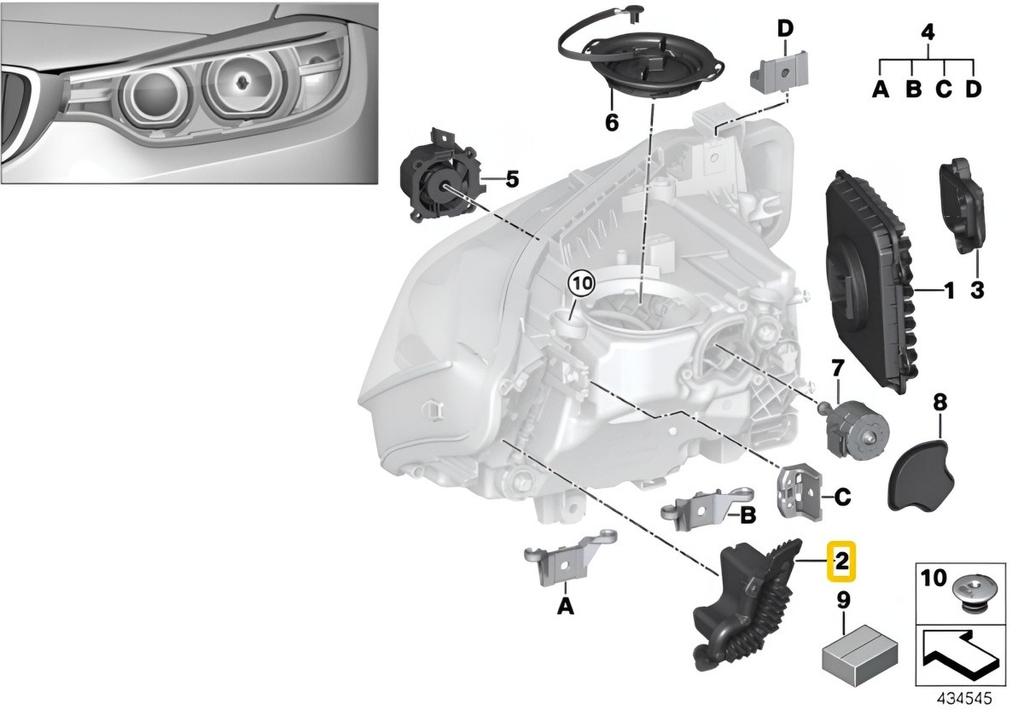 LED Module "hedgehog" for Turn Signals - BMW 3 Series Left Off-Road