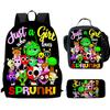 Sprunki Rhythm Box, Game Anime Backpack, Student Schoolbag, Computer Bag