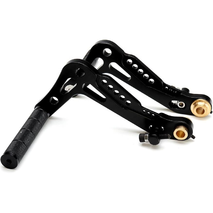 1 Pair Go Kart Pedals Kit, Aluminum Brake Pedal Return Spring Rust Resistant for Go Kart (Blue) чёрный