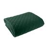 VELVI Bedspread 220x240cm - bottle green with a geometric pattern