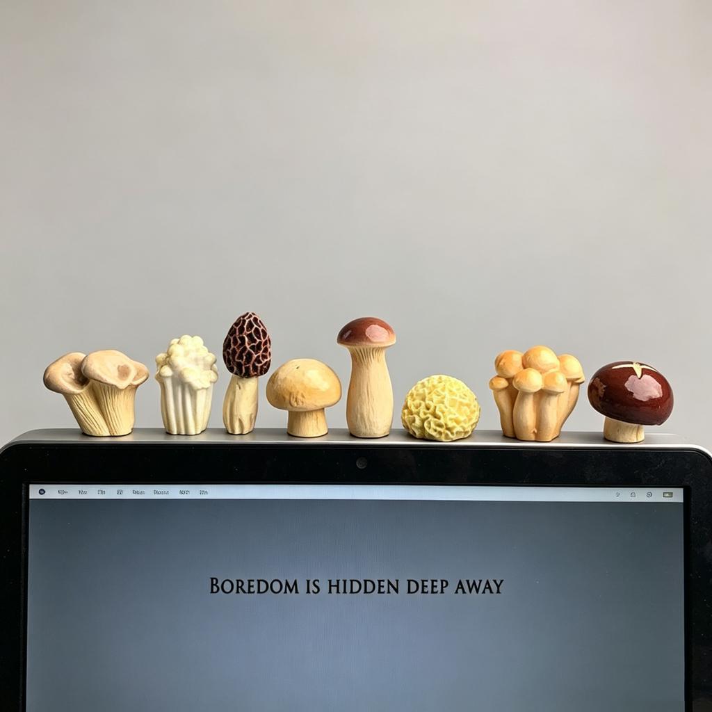 8pcs Place a Few Cute Mushrooms To Heal Your Computer Desktop and Create a Japanese-style Office Desk Decoration