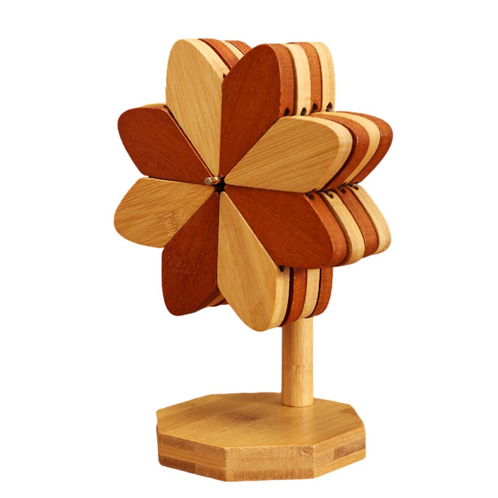 Wooden Countertop Protectors for Hot Pots Dishes Use Heat Resistant Kitchen Trivet with Base Dining Table Accessories