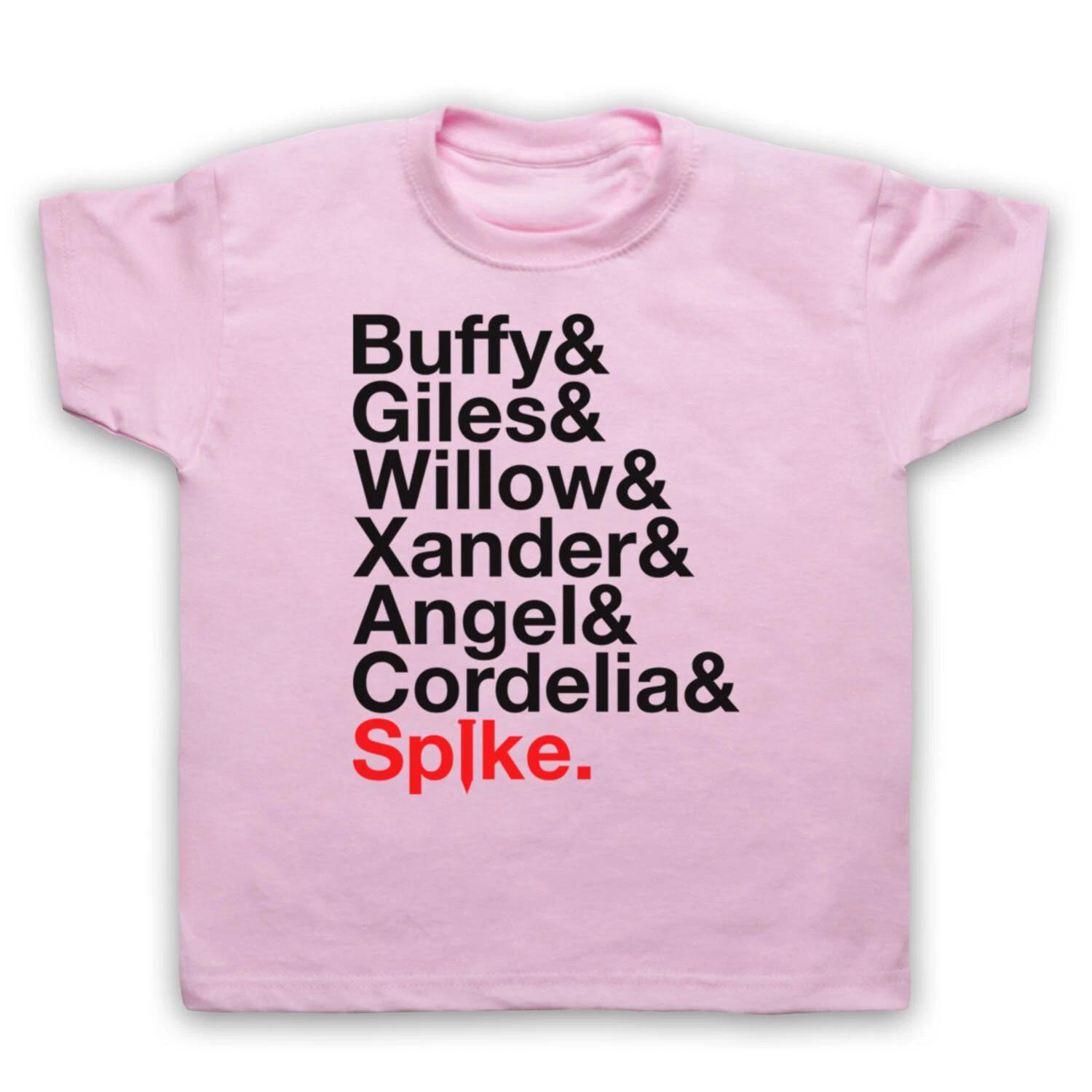 BUFFY THE VAMPIRE SLAYER CHARACTER NAMES LIST SPIKE KIDS CHILDS Boys Baby Children T-shirt 130