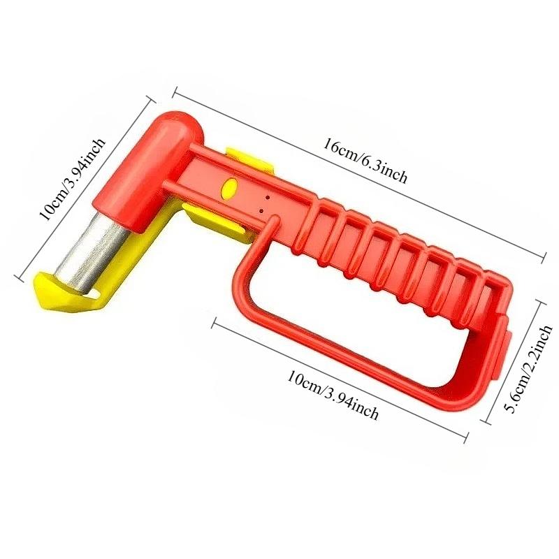 Car Safety Hammer Window Breaker Hammer Glass Breaker Multifunctional Escape Hammer Portable Car Emergent Rescue Escape Tools 169g