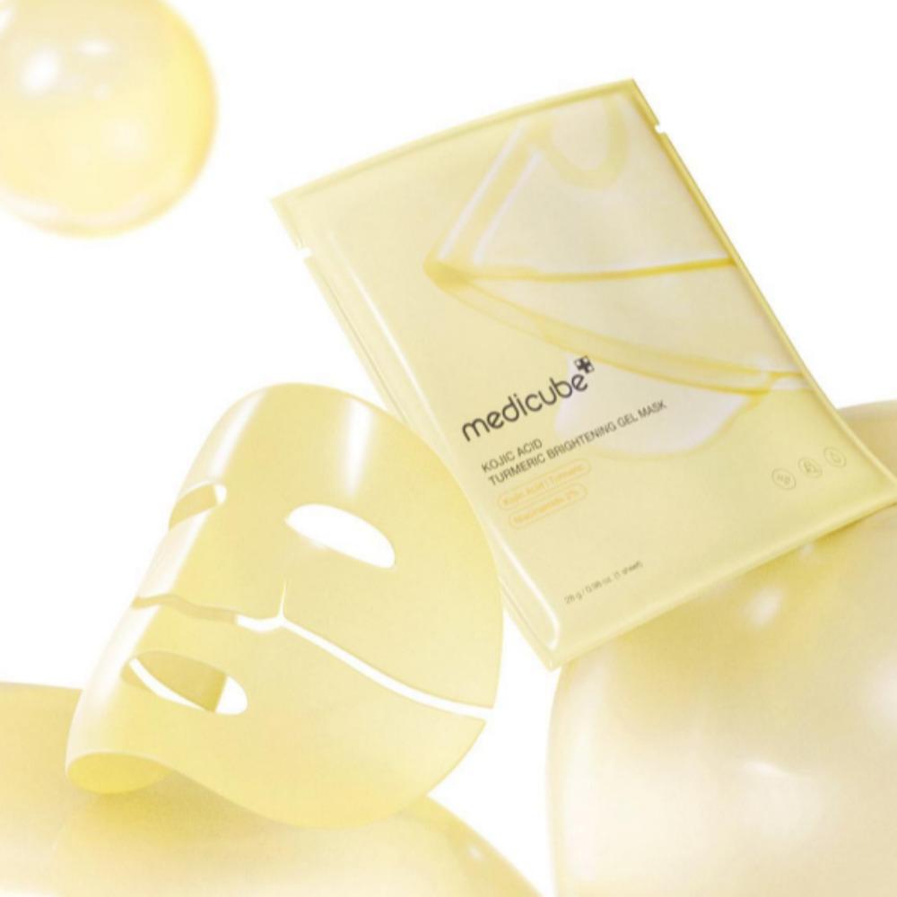 Medicube Gel Mask 2 Types / PDRN Pink Collagen Mask, Kojic Acid Turmeric Brightening Mask