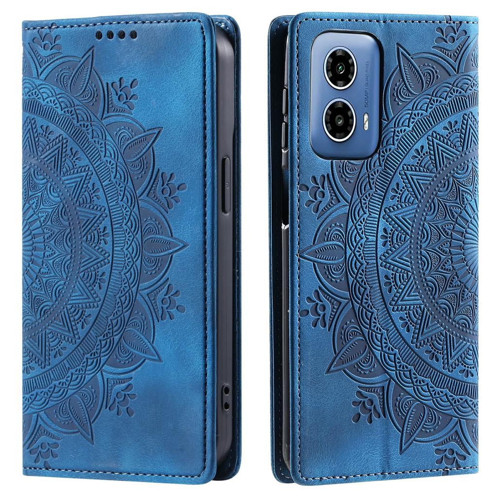 For Motorola Moto G45 5G/G34 5G Leather Case Magnetic Auto Closing Wallet Phone Cover