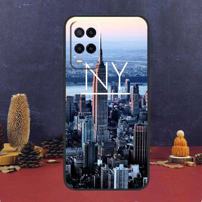 New York City Case For Oppo A94 A74 A54 A15 A17 A57 A6 A5 Pro A16 A76 A96 A40 A60 A80 A18 A38 A58 A78 A98