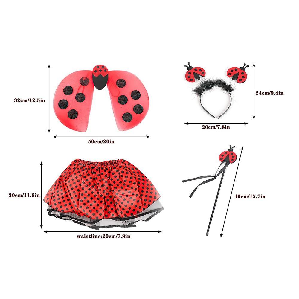 Costume Accessories Fairy Dress-Up Wings Ladybird Butterfly Princess Angel Wing  for Women Girls