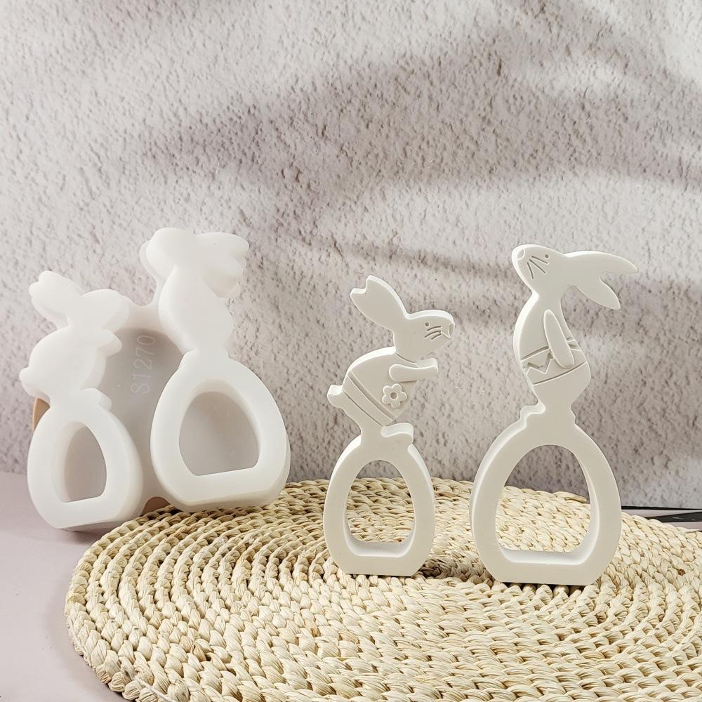 Silicone Festival Ornament Mold DIY Resin Making Mold 3D Casting Mould for Easter Home Decoration