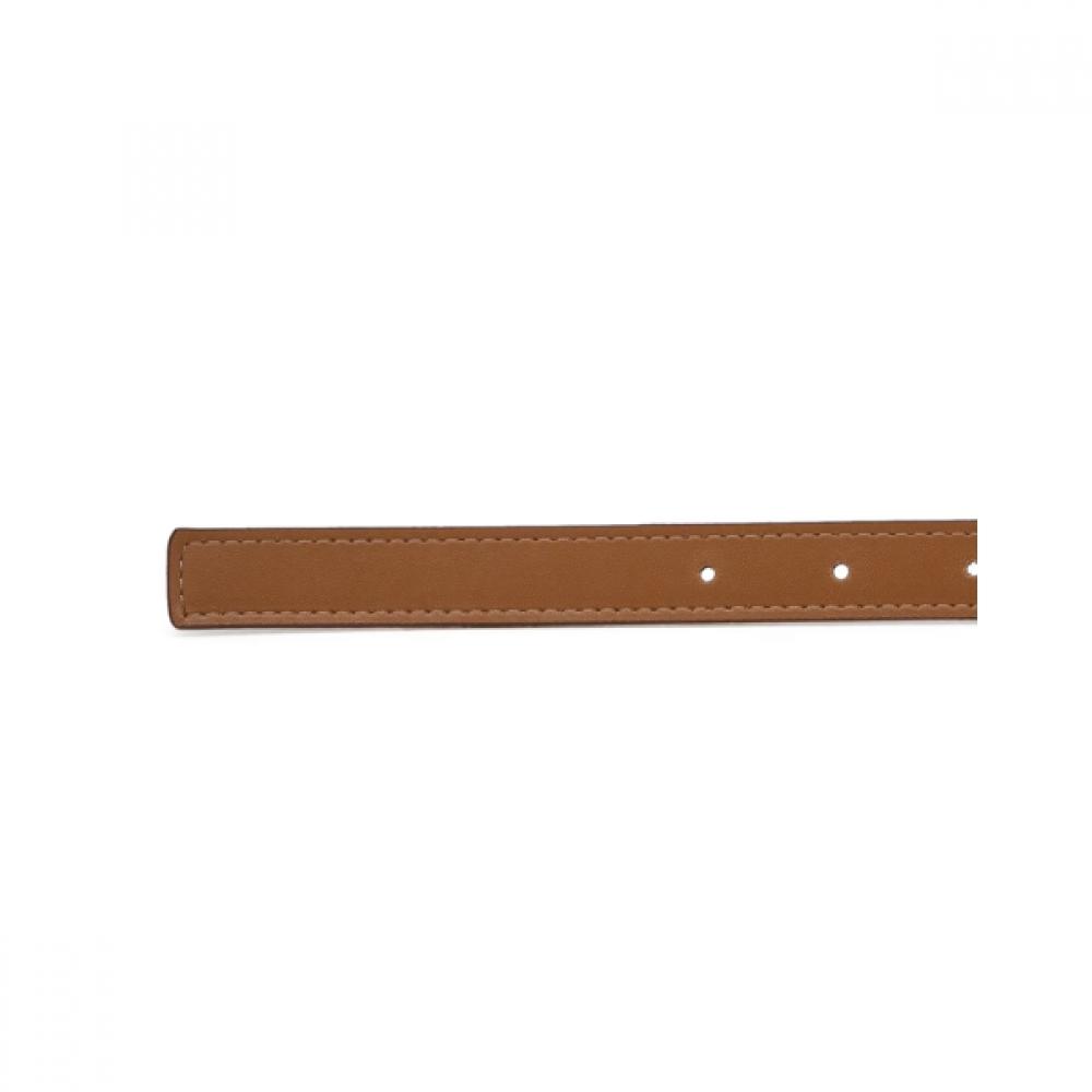Daks Brown Embossed Logo Leather Belt Dbbe6f749w2